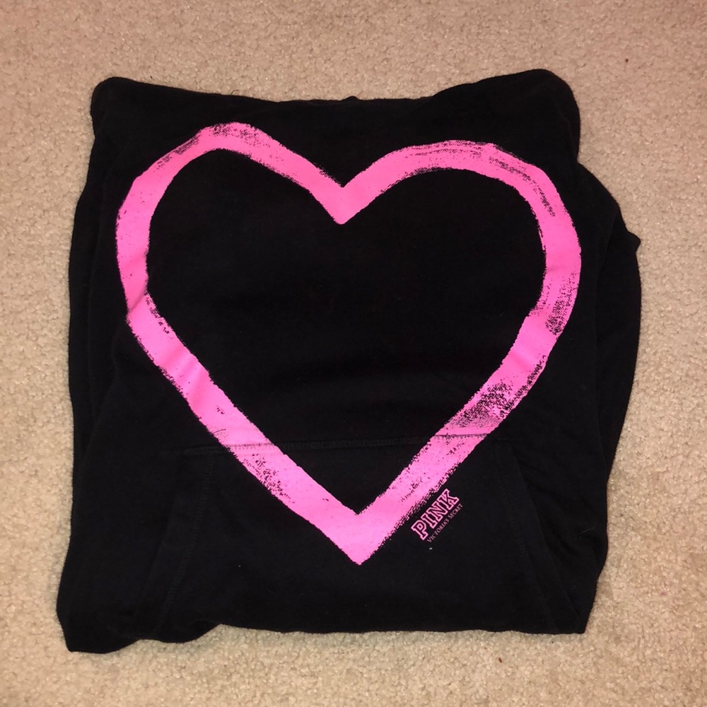 Victoria Secret (pink) light sweatshirt with hood